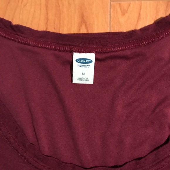 Wine Red Long Sleeved Dress - Picture 3 of 3